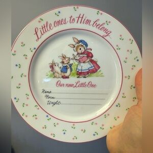 Vintage George Good collectible baby plate